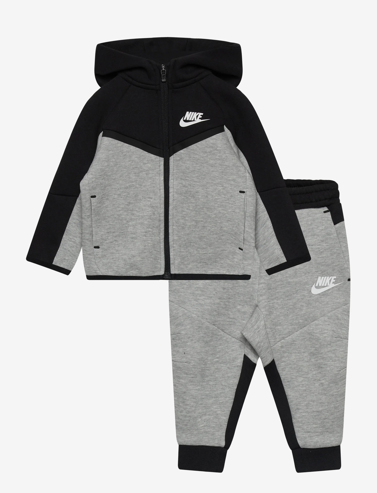 Nike - VL-TECH FLEECE SET - trainingsanzug - dk grey heather/black - 0