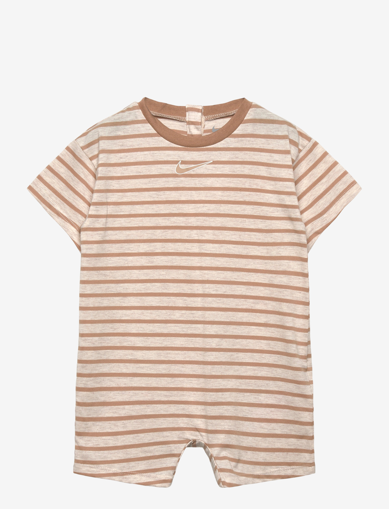 Nike - NKN TOWEL TERRY SS SL ROMPER - kurzärmelig - cream - 0