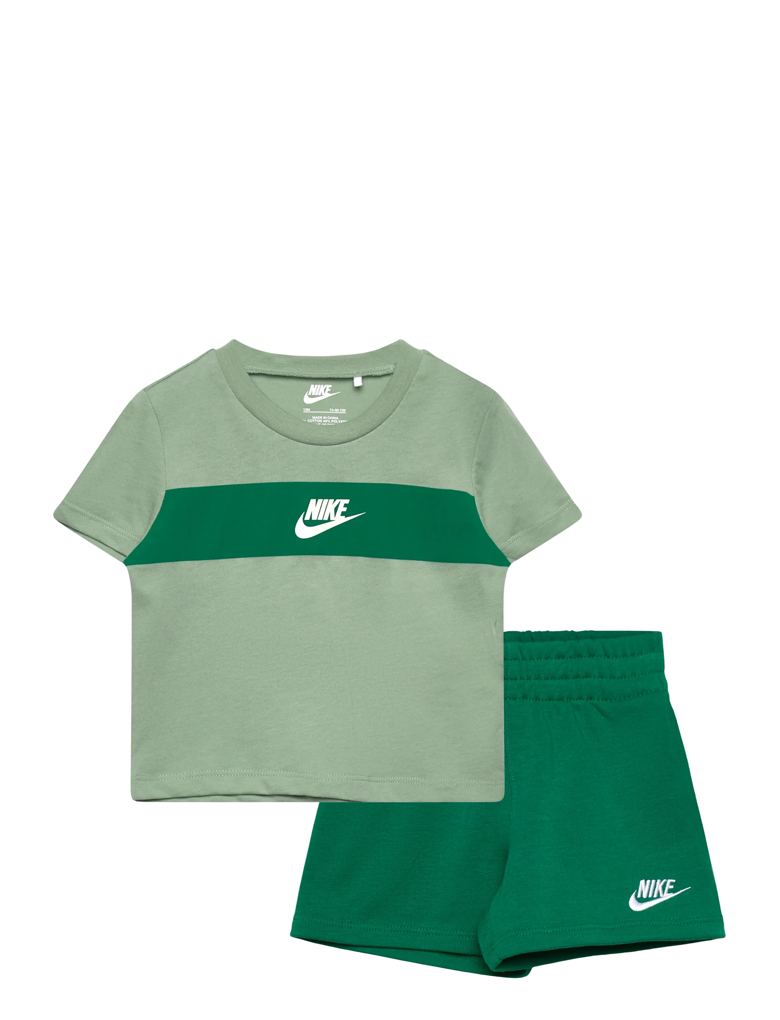 Nike Sportswear Futura Icon Short Set, Børn, Shorts Sæt, Grøn, Str: 86