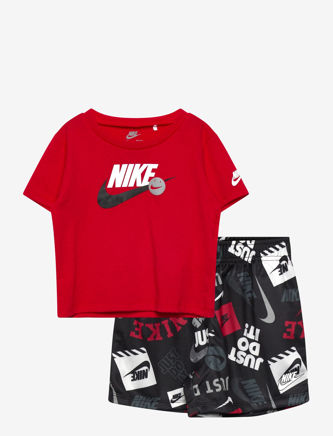 Nike - NKB B NSW ITZ AOP SHORT SET - matchende sæt - black - 0
