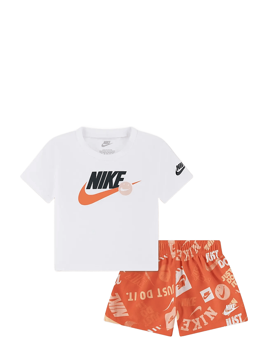 Nike - NIKE SPORTSWEAR TEE & SHORT SET - 2-delat set - orange - 0
