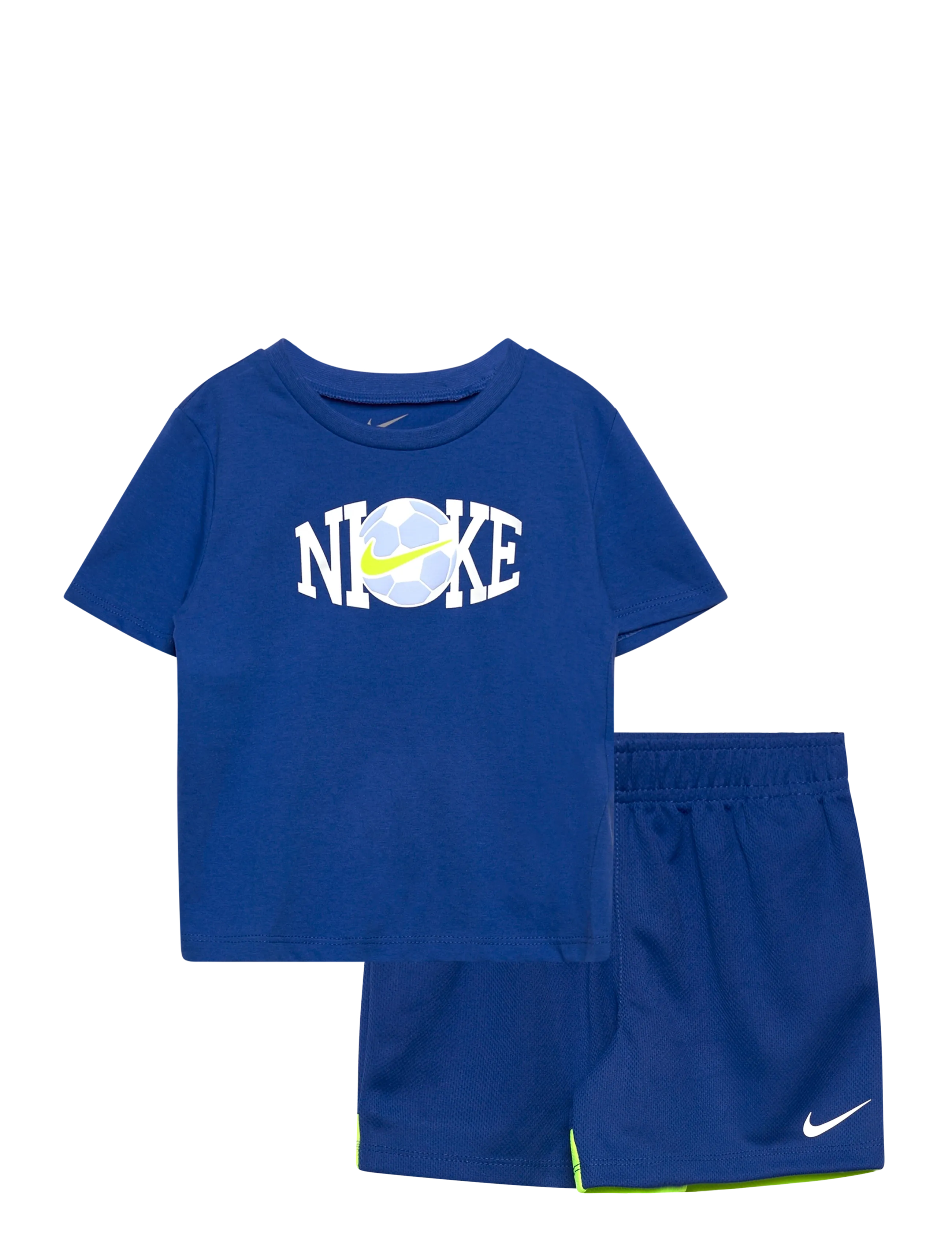 Nike Nike Soccer Gfx Short Set, 92, Blue, Sport > Sæt Med Kortærmet T-Shirt, Børn