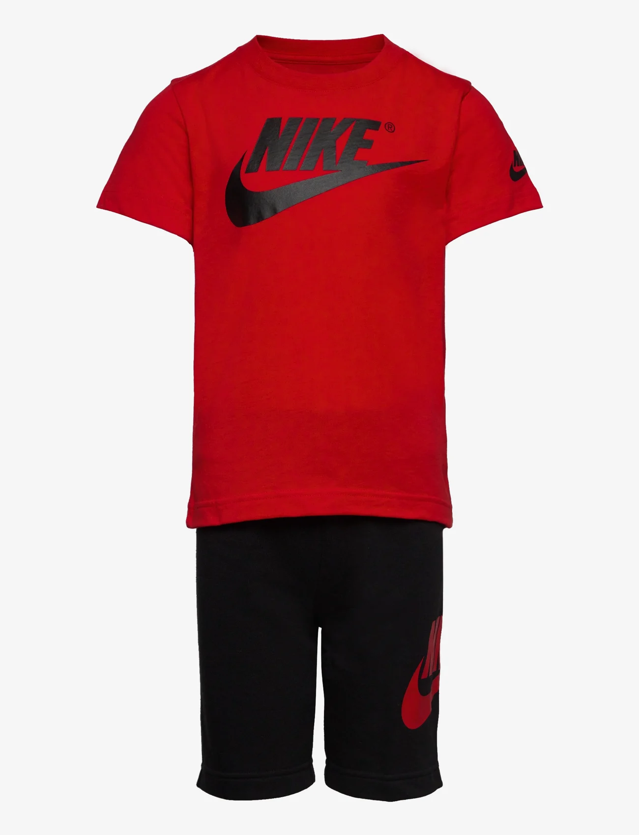Nike - NSW FRENCH TERRY SHORT SET - lägsta priserna - black / university red) - 0