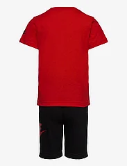 Nike - NSW FRENCH TERRY SHORT SET - sets with short-sleeved t-shirt - black / university red) - 1