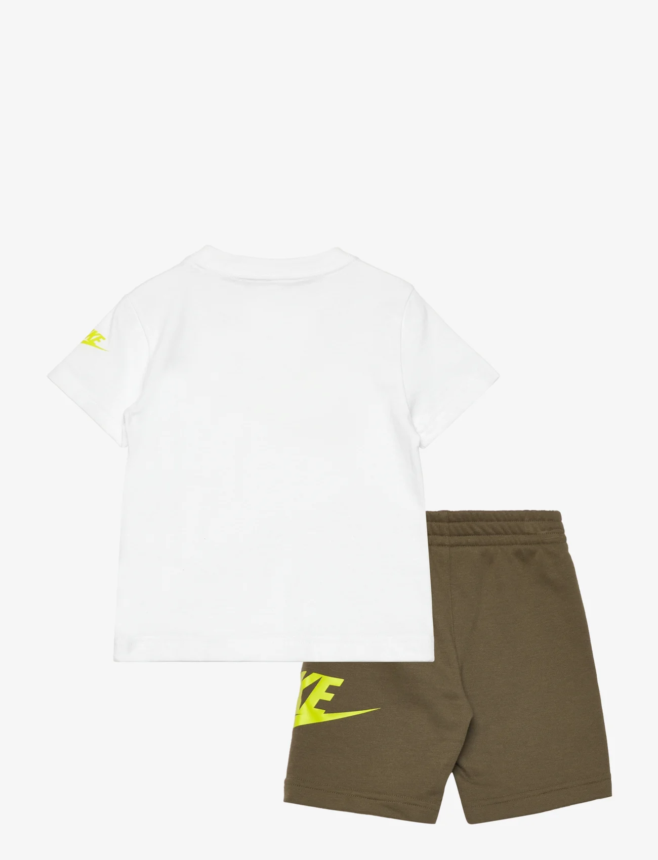 Nike - NSW FRENCH TERRY SHORT SET - sets with short-sleeved t-shirt - rough green - 1