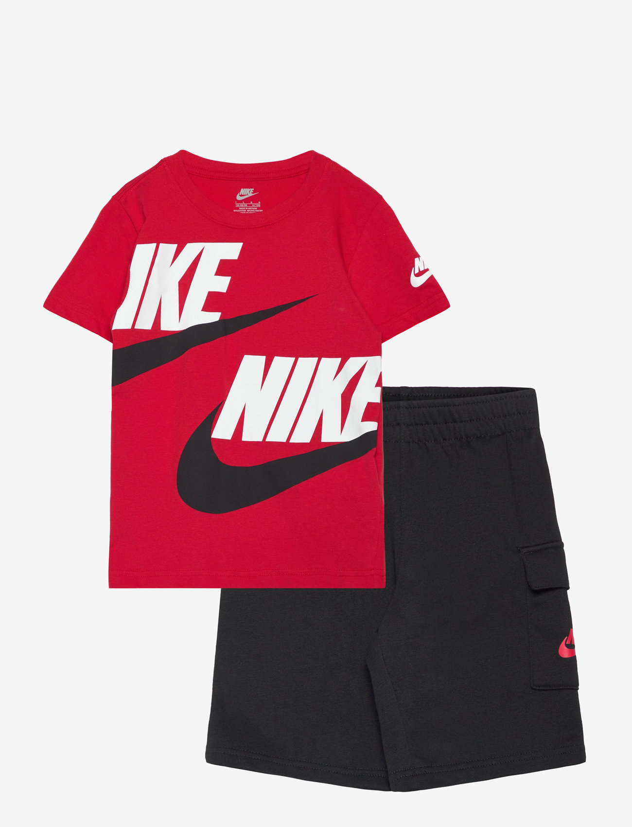 Nike - NKB B NSW HBR CARGO SHORT SET - black - 0