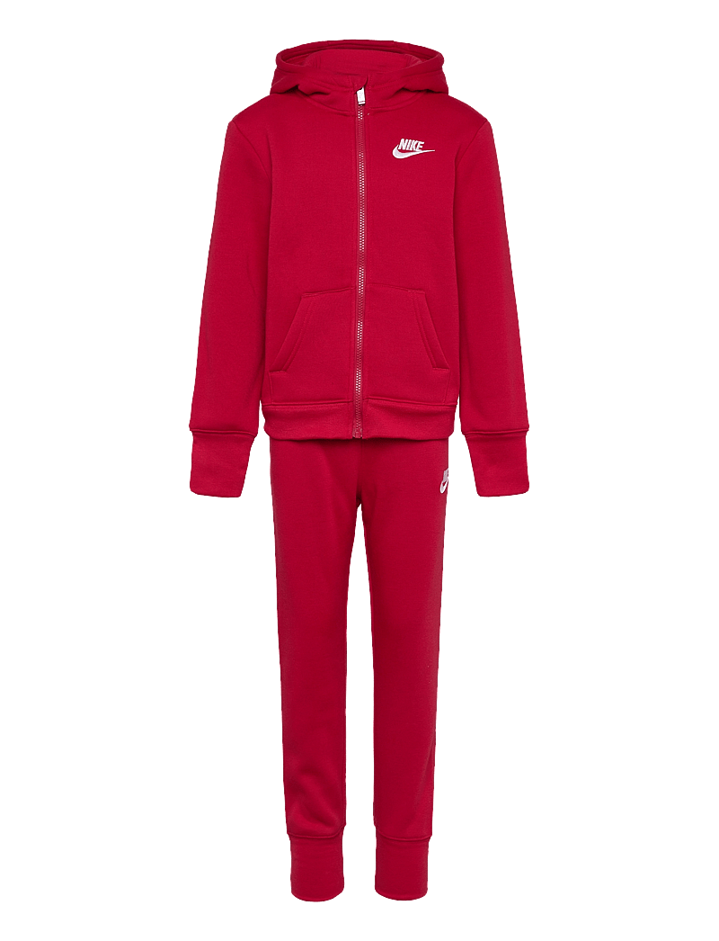 Nike woven tracksuit set in red deals