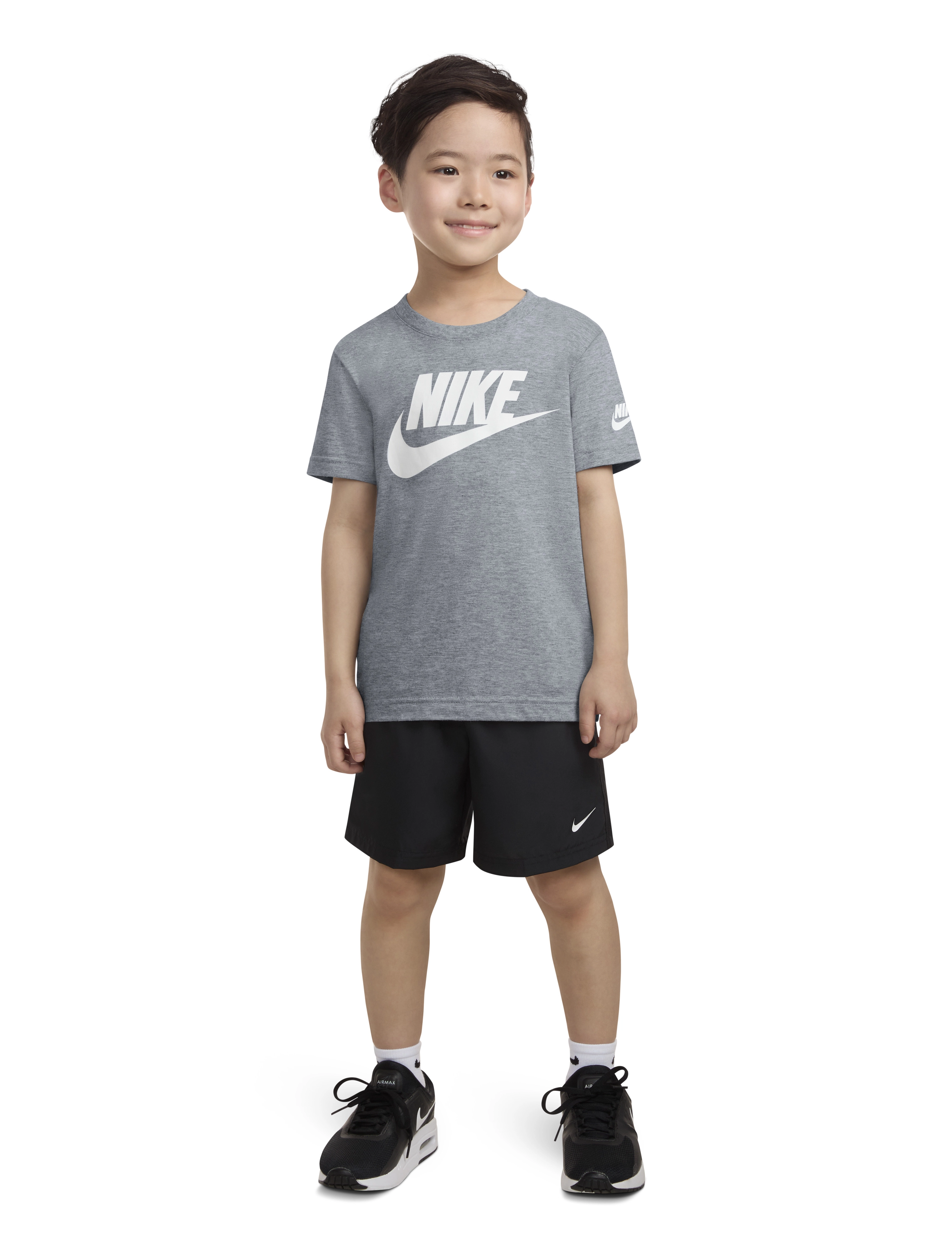 Nike - Nike Futura Evergreen Tee - kortärmade t-shirts - dk grey heather - 5