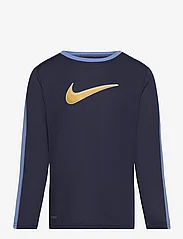 Nike - B NK ALL DAY PLAY LS KNIT TOP - långärmade t-shirts - midnight navy - 0
