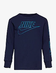 Nike - AMPLFIED LS SLEEVE HIT TEE - långärmade t-shirts - midnight navy - 0