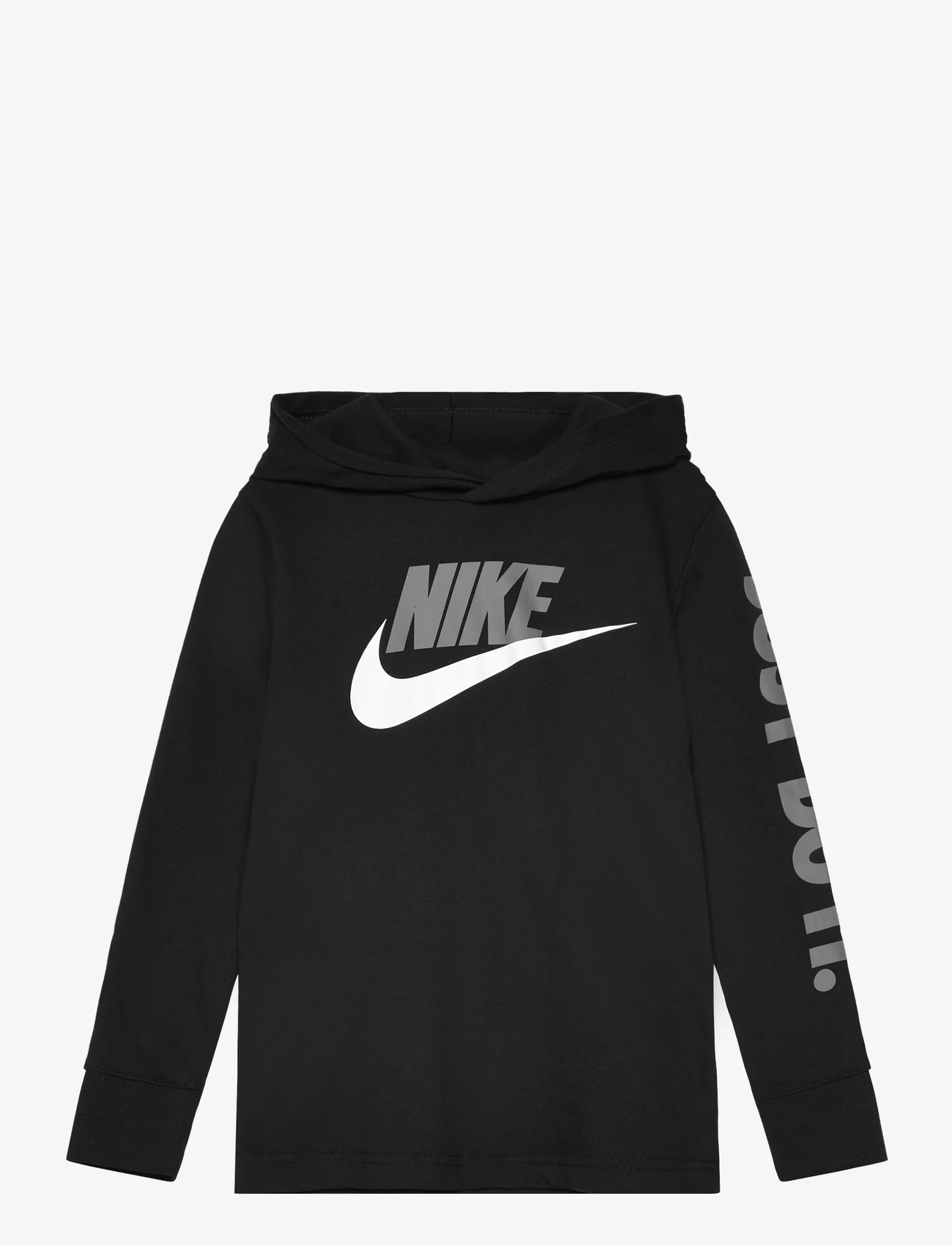 Nike - B NSW FUTURA HOODED LS TEE - džemperiai su gobtuvu - black - 0