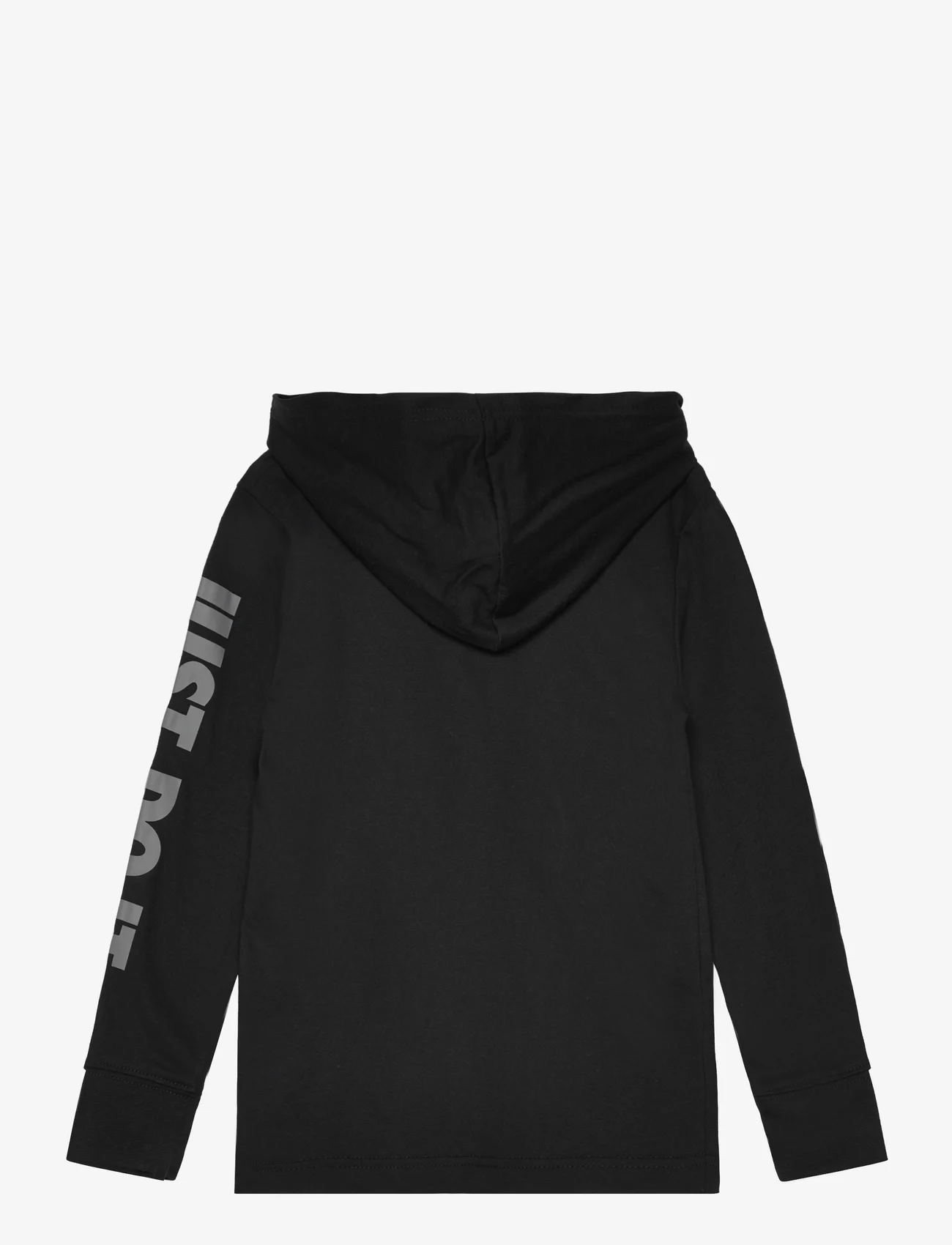 Nike - B NSW FUTURA HOODED LS TEE - džemperiai su gobtuvu - black - 1