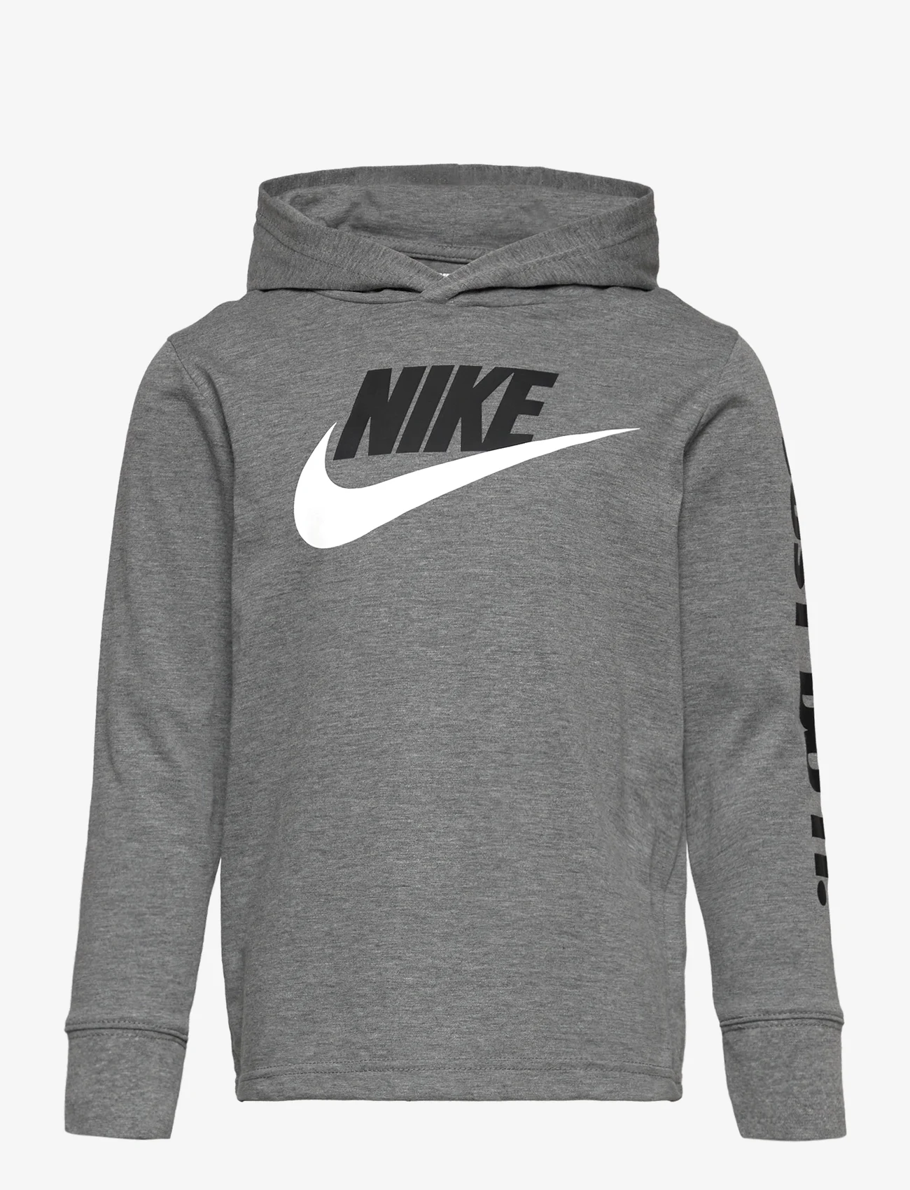 Nike - B NSW FUTURA HOODED LS TEE - džemperiai su gobtuvu - carbon heather - 0