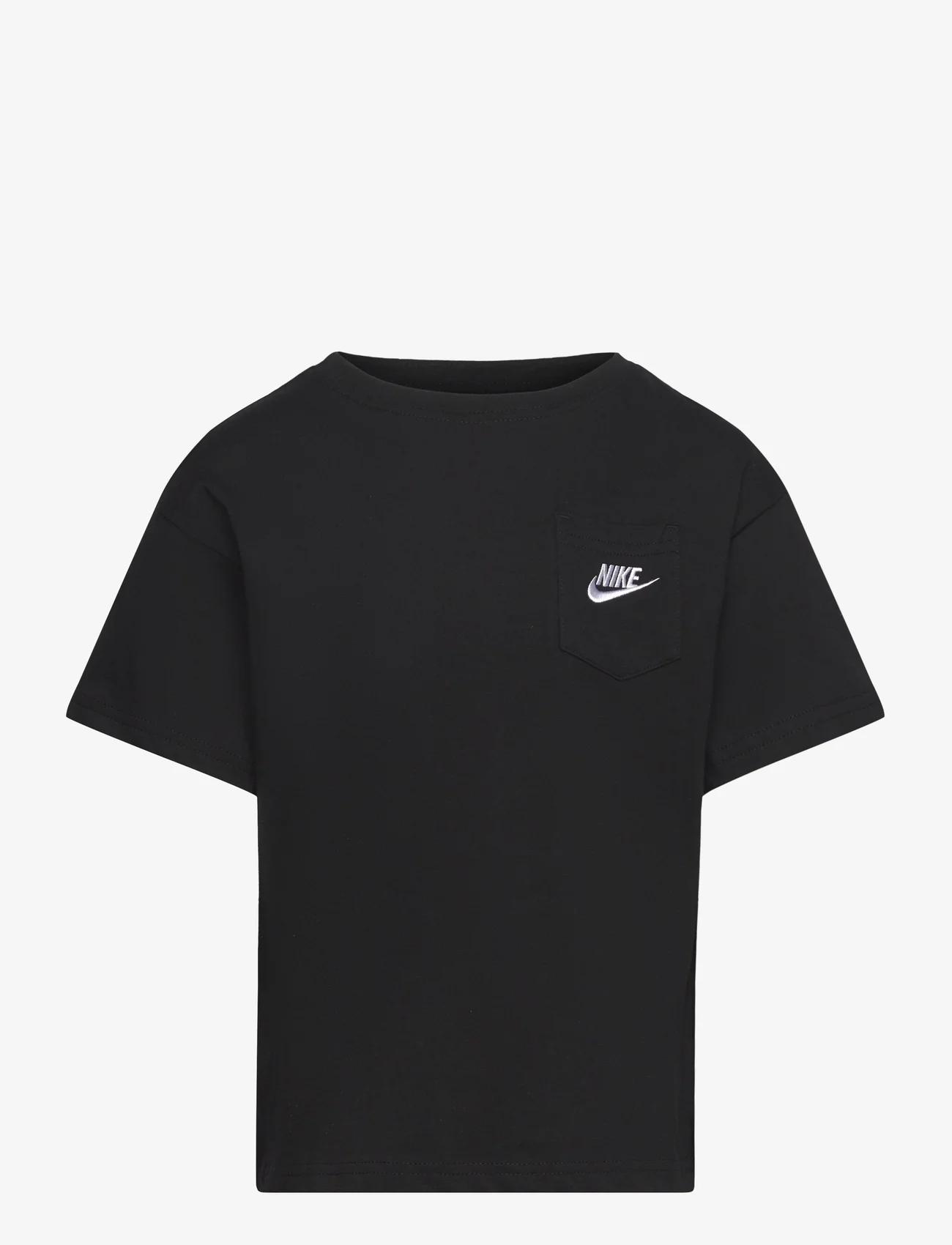 Nike - B NSW RELAXED POCKET TEE - kortærmede t-shirts - black - 0