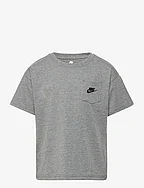 B NSW RELAXED POCKET TEE - CARBON HEATHER