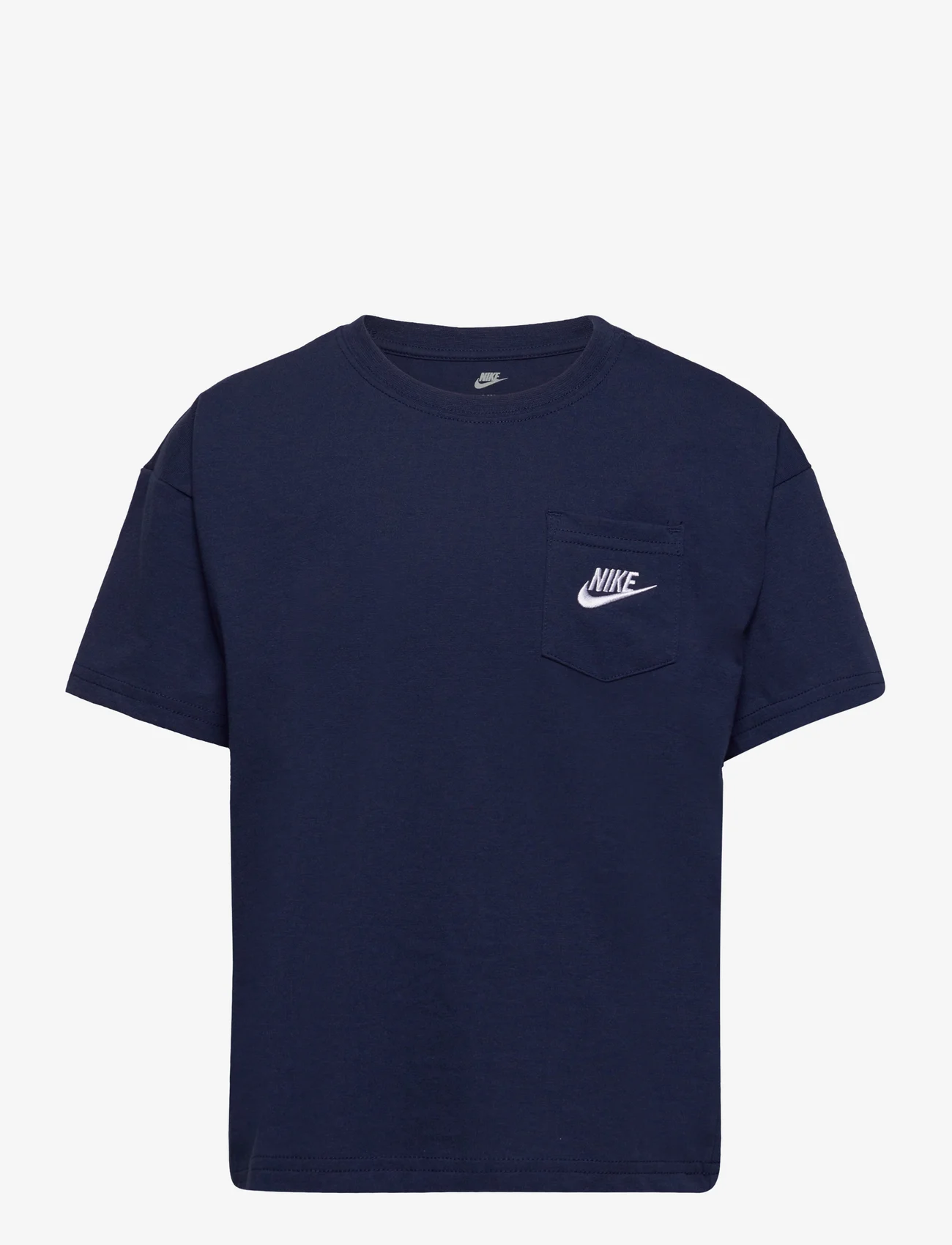 Nike - B NSW RELAXED POCKET TEE - kortærmede t-shirts - midnight navy - 0