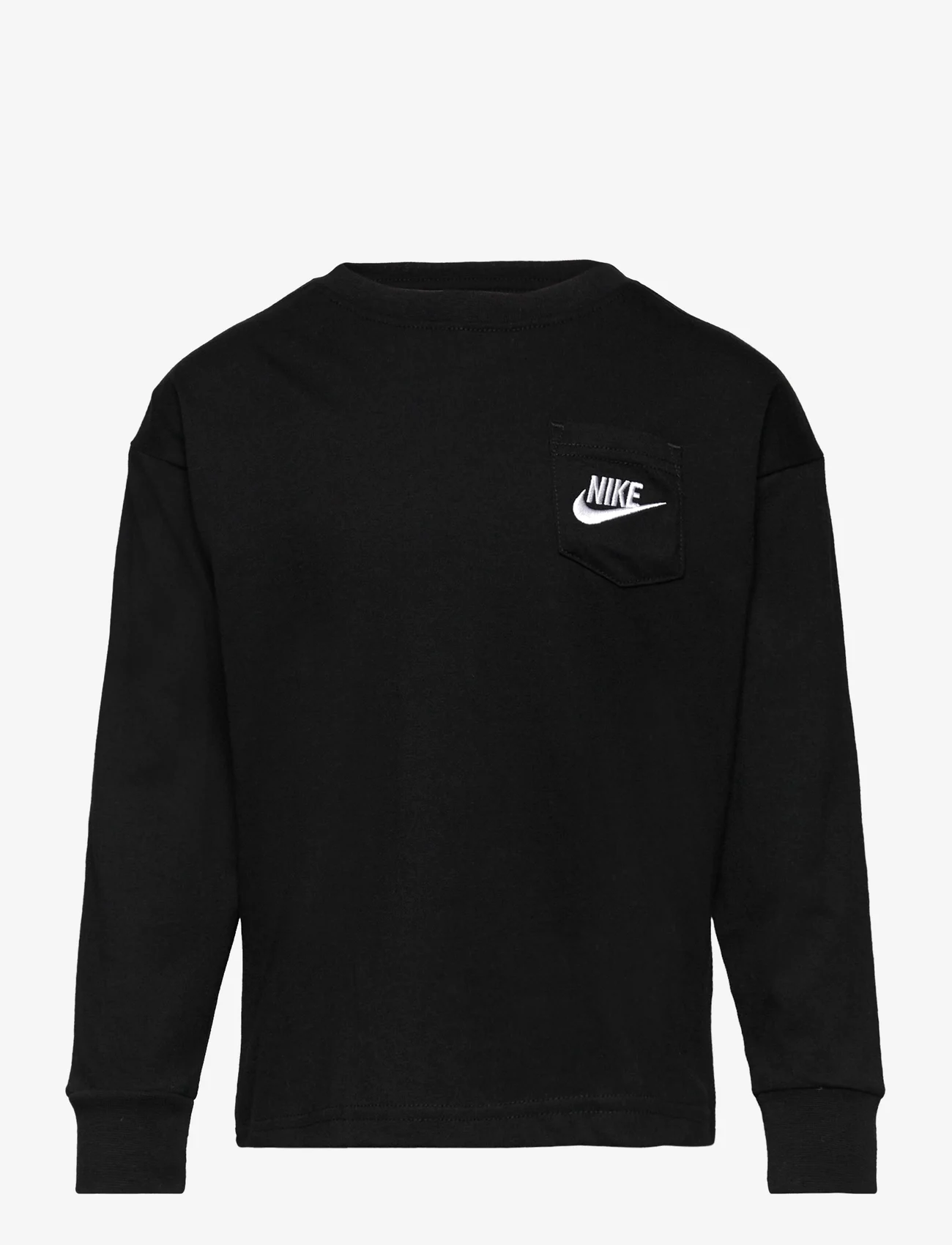 Nike - NSW RELAXED LS LBR TEE - långärmade t-shirts - black - 0