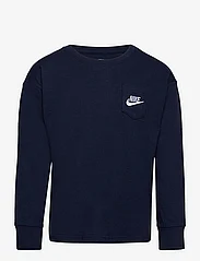 Nike - NSW RELAXED LS LBR TEE - langærmede t-shirts - midnight navy - 0