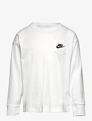 Nike - NSW RELAXED LS LBR TEE - långärmade t-shirts - white - 0