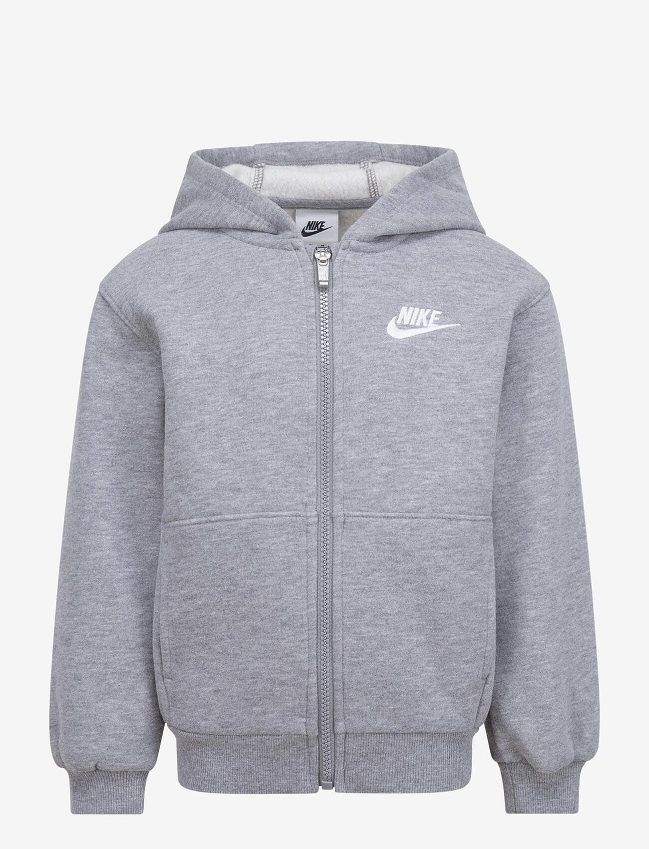 Nike - ZH-FULL ZIP HOODY - huvtröjor - dk grey heather - 1