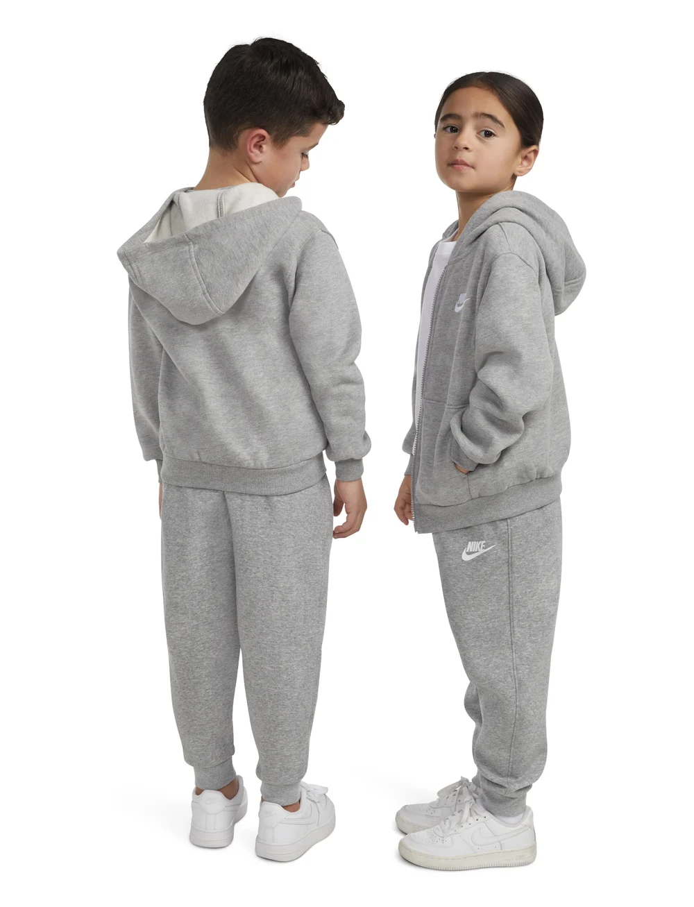 Nike - ZH-FULL ZIP HOODY - huvtröjor - dk grey heather - 4