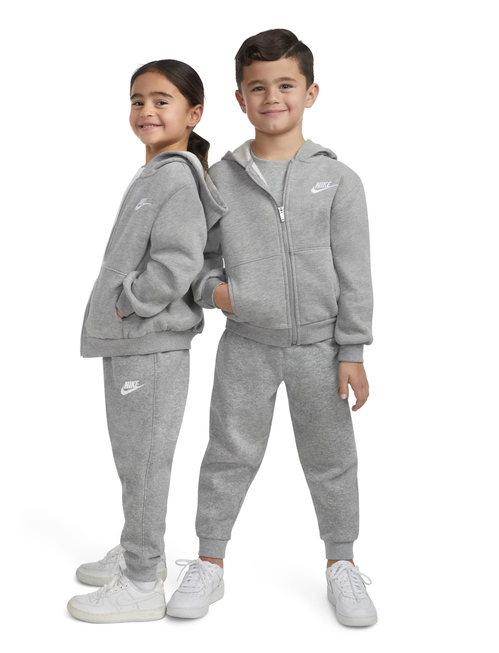 Nike - ZH-FULL ZIP HOODY - huvtröjor - dk grey heather - 5