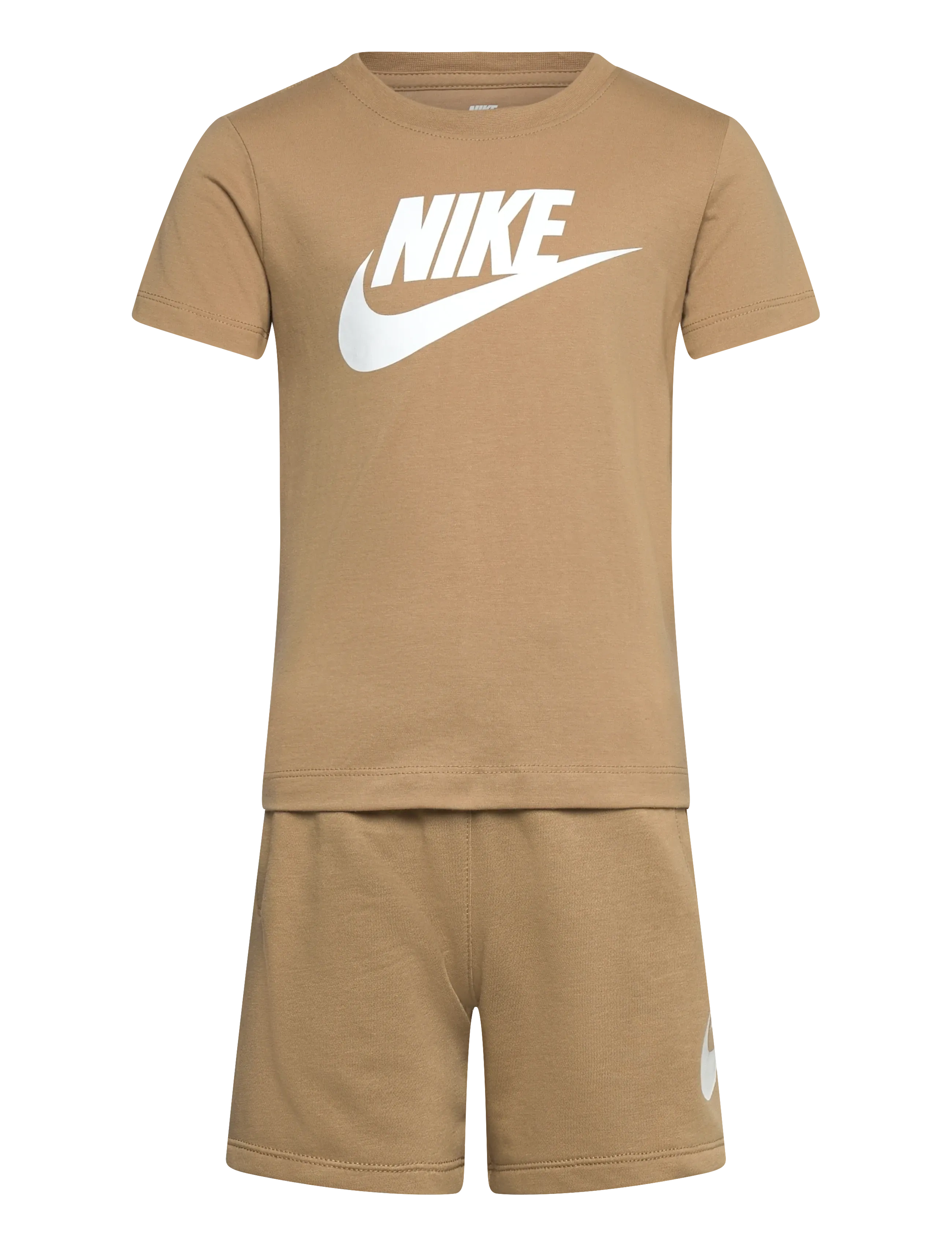 Nike NKN CLUB TEE & SHORT SET - Sæt - PARACHUTE BEIGE / beige