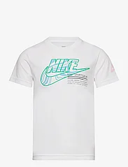 Nike - NKB FUTURA MICRO TEXT TEE / NKB FUTURA MICRO TEXT TEE - kortærmede t-shirts - white - 0