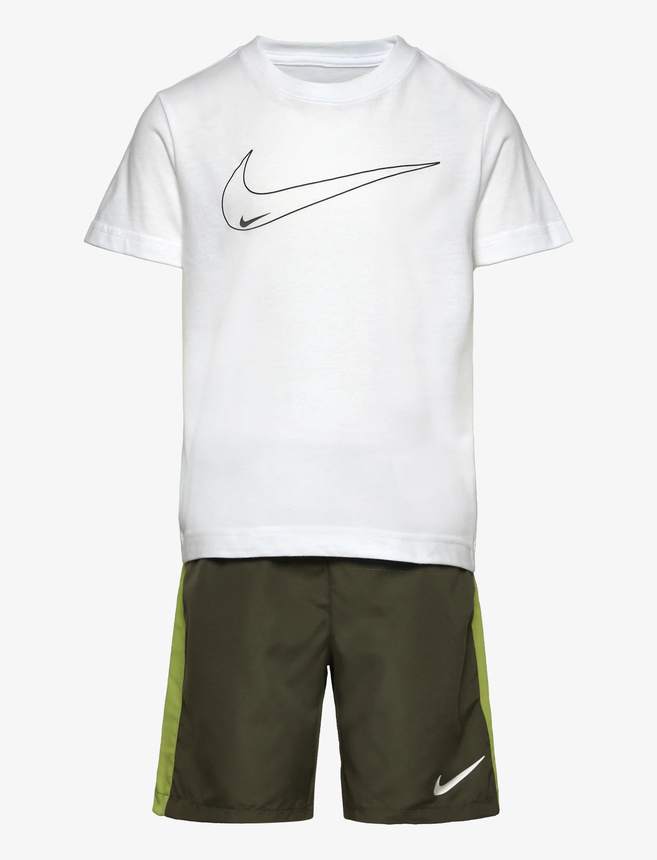 Nike - NKB B NSW CLUB SSNL WVN SHORT / NKB B NSW CLUB SSNL WVN SHOR - set med kortärmad t-shirt - cargo khaki - 0