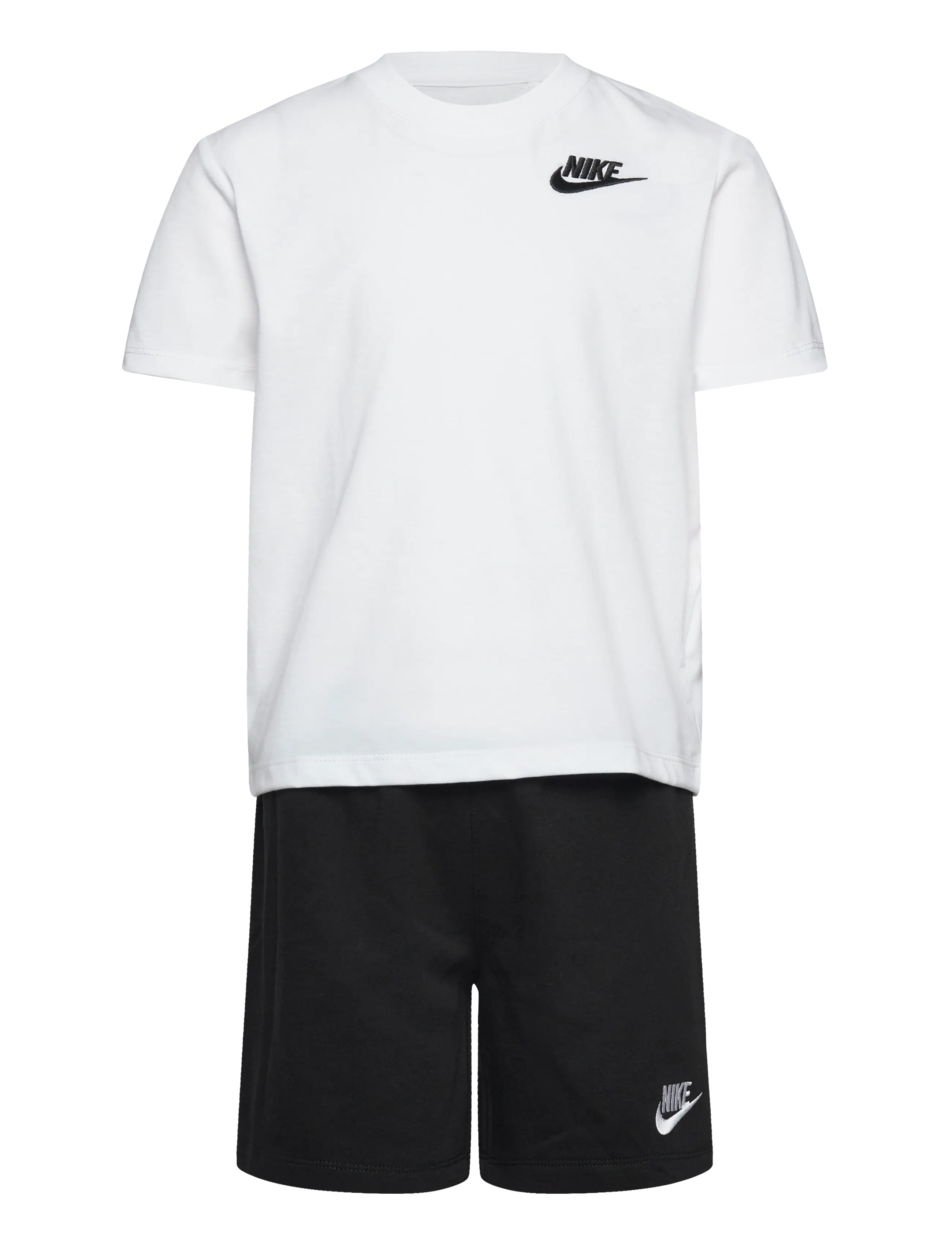 Nike Club Short Set, Børn, T-shirt Og Shorts Sæt, Sort, Str: 116/122