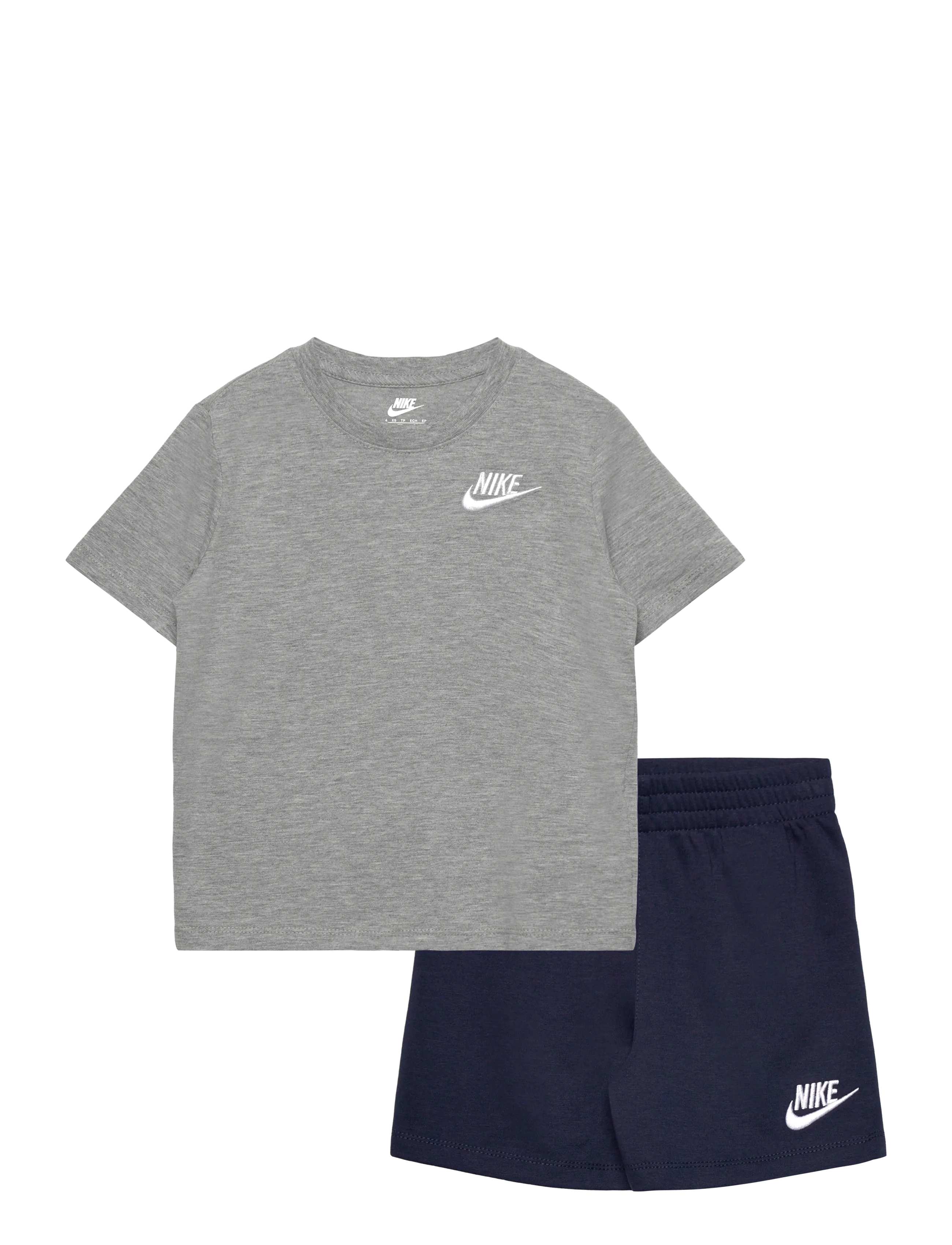 Nike NKN CLUB LBR KNIT SHORT SET - Sets - MIDNIGHT NAVY / grey
