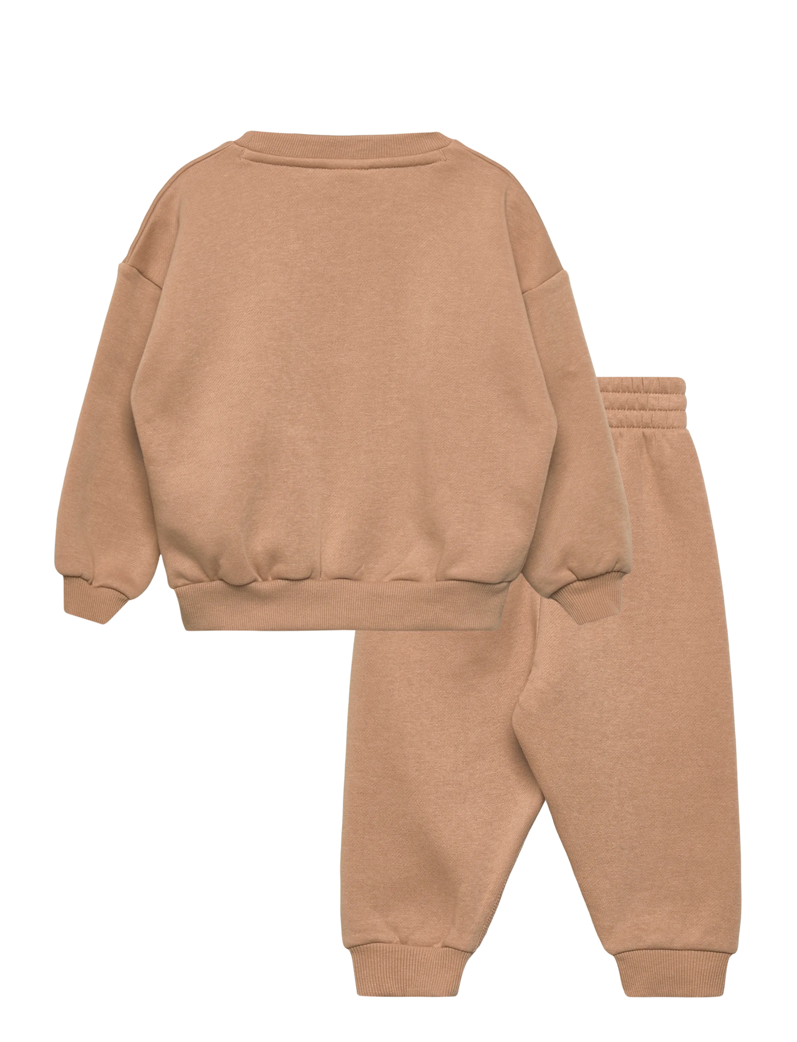 Nike - NKN ESSENTIAL FLEECE CREW SET - tracksuits & 2-piece sets - beige - 1