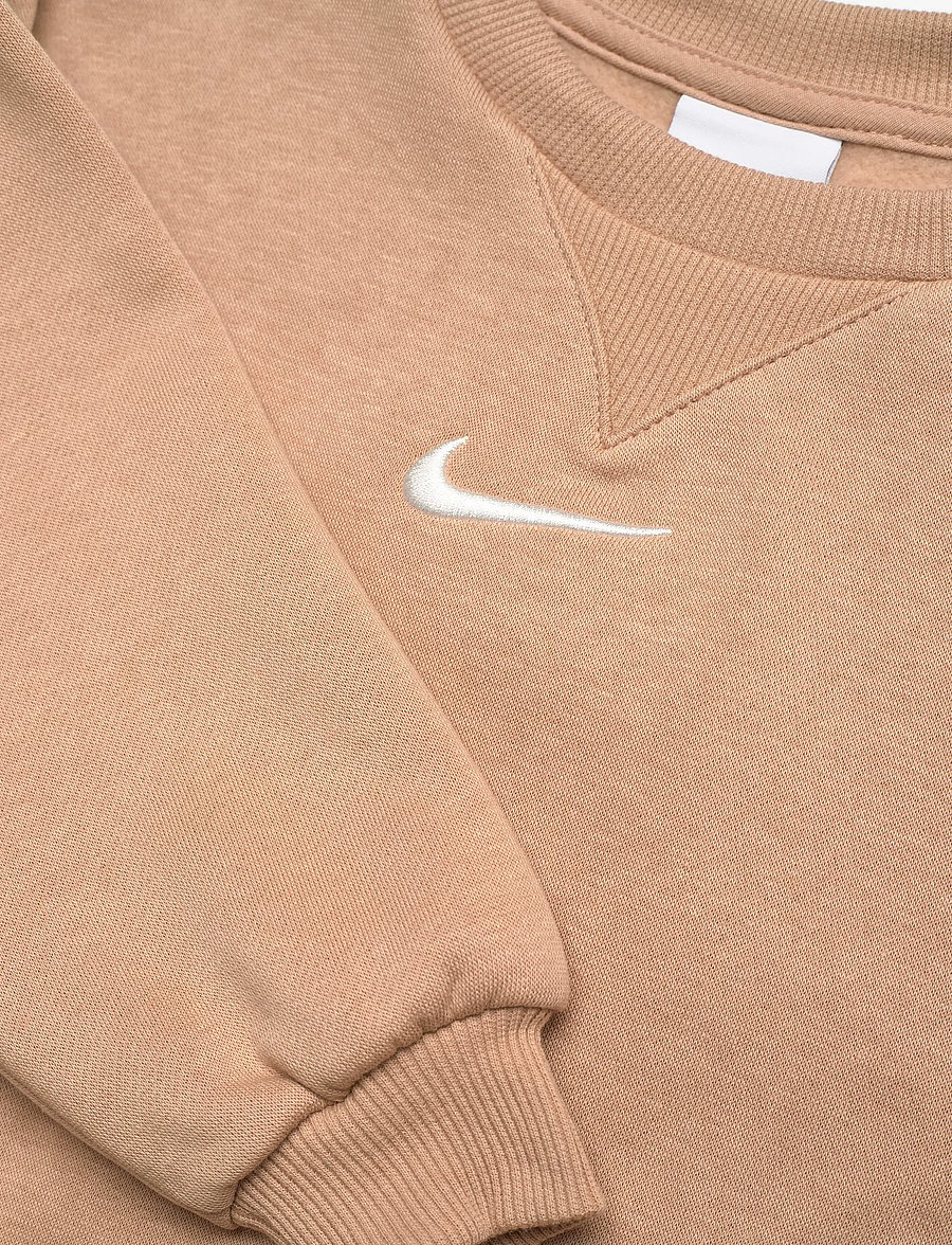 Nike - NIKE ESSENTIAL FLEECE CREW SET - verryttelypuvut & setit - beige - 2