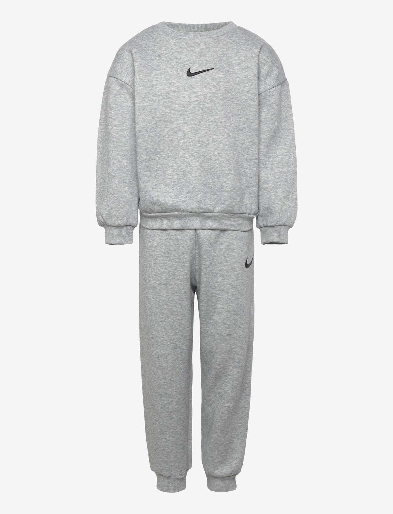 Nike - NKN ESSENTIAL FLEECE CREW SET - tracksuits & 2-piece sets - grey - 0