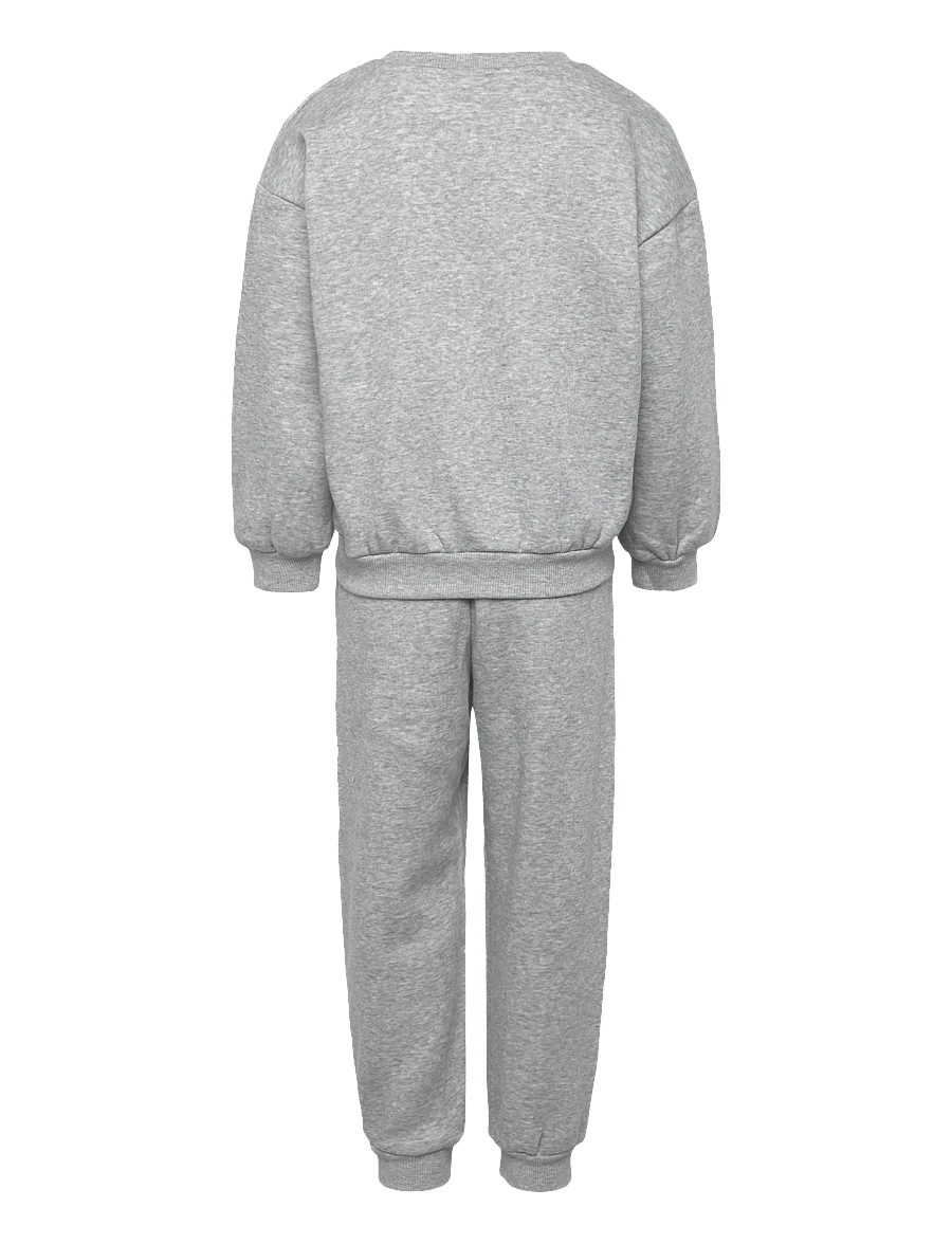 Nike - NKN ESSENTIAL FLEECE CREW SET - sportiniai kostiumai - grey - 1