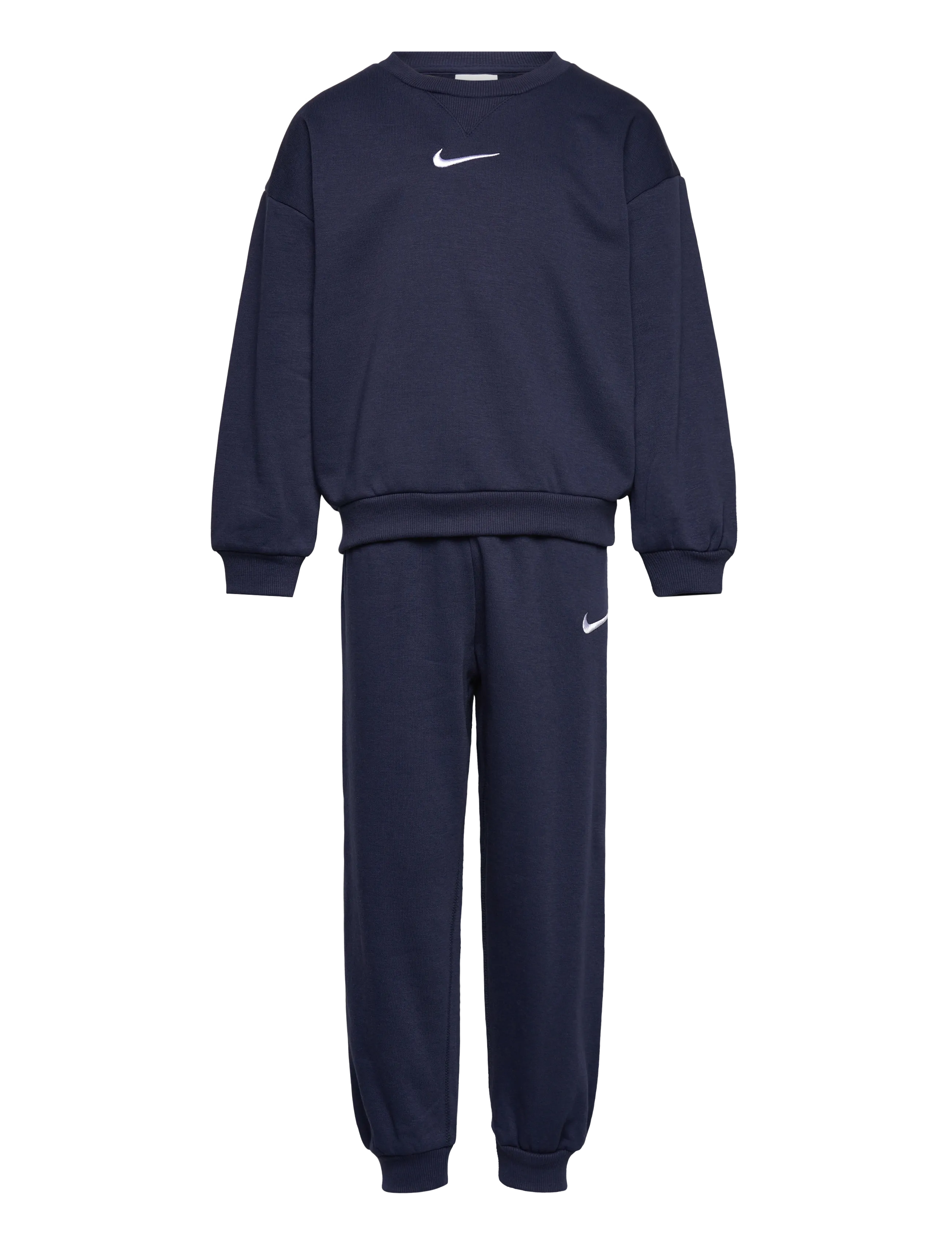 Nike Nike Essential Fleece Crew Set, 98/104, Navy, Sæt > Træningsdragter, Børn