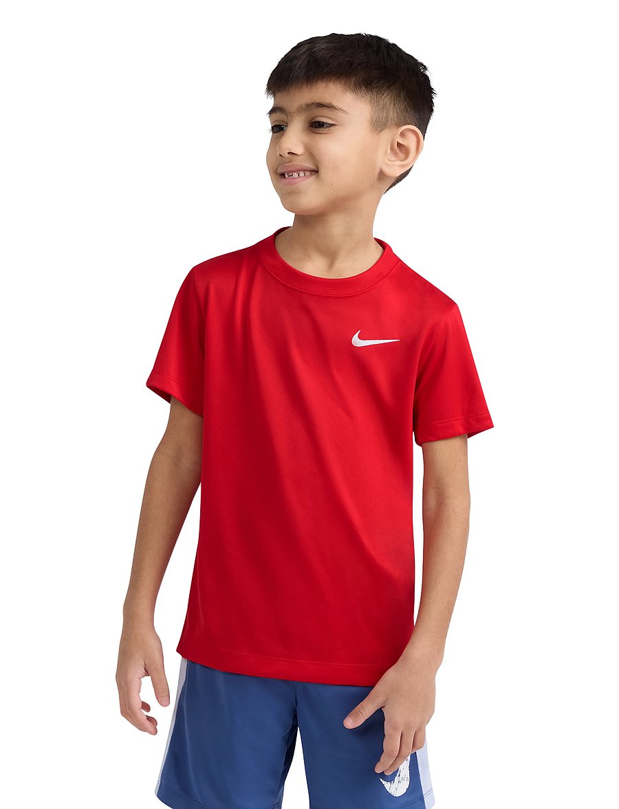 Nike - NIKE DRI-FIT LEGEND SHORT-SLEEVED TEE - sports tops - red - 0