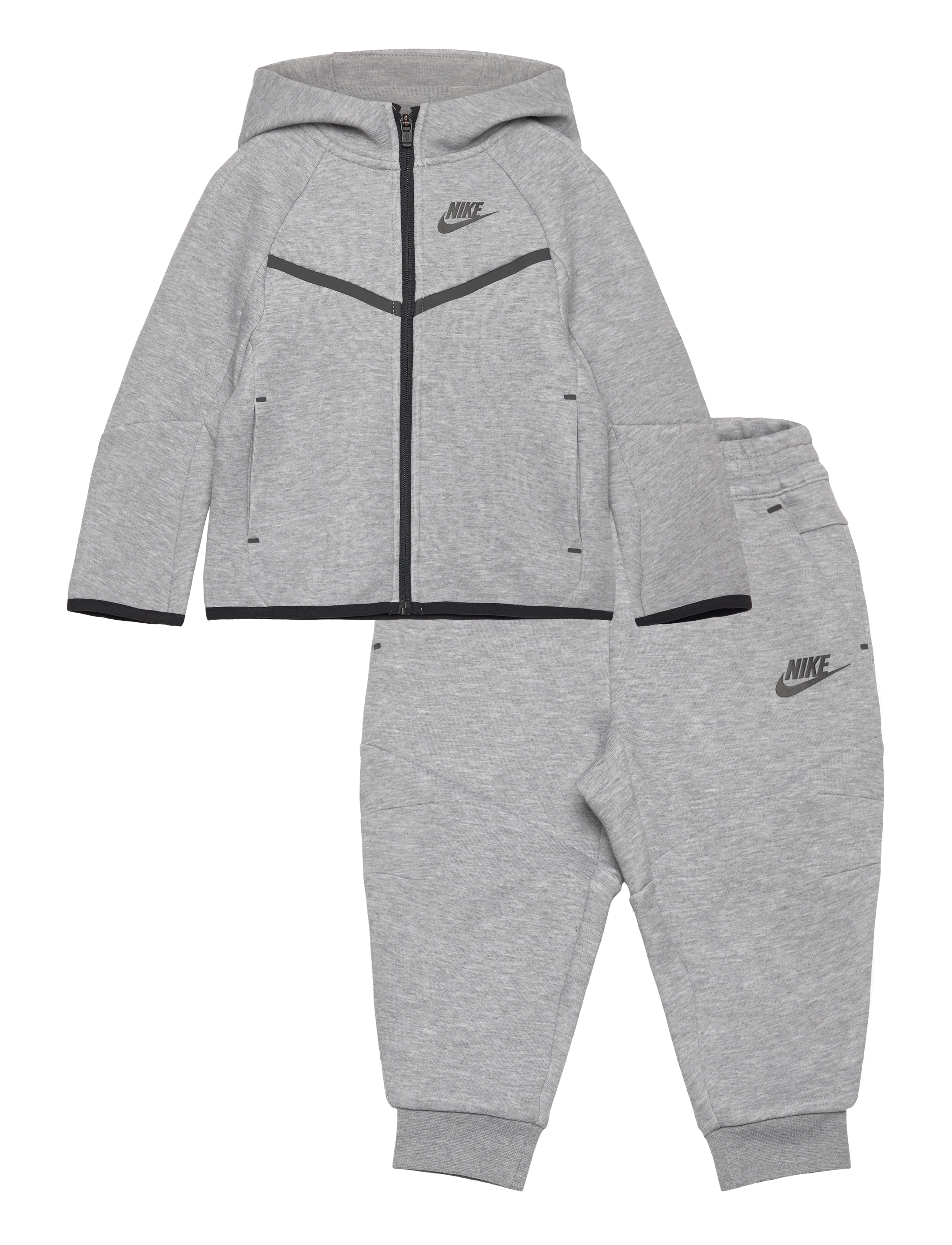 Nike NKN N NSW TECH FLEECE FZ SET - Set - DK. GREY HEATHER / grey