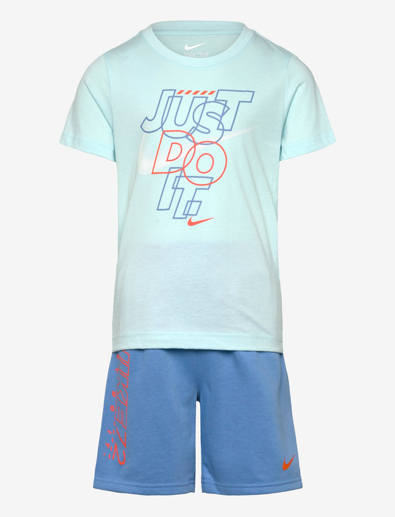 Nike - KS-KNIT SHORT SET - zestaw 2 szt. - blue beyond - 0