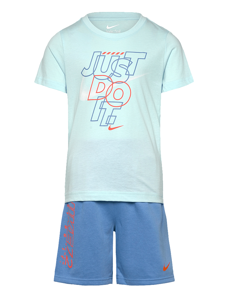 Nike - KS-KNIT SHORT SET - divdaļīgi komplekti - blue beyond - 0