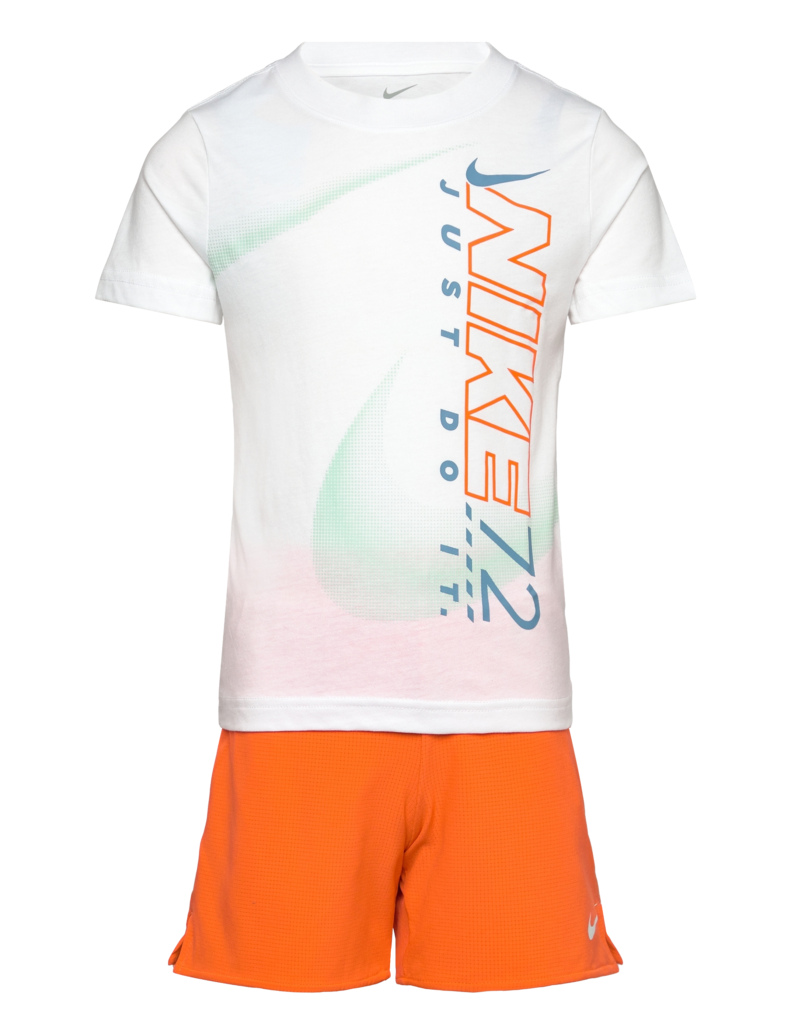 Nike Nike Rhythm Short Set, 98/104, Orange, Sport > Sæt Med Kortærmet T-Shirt, Børn