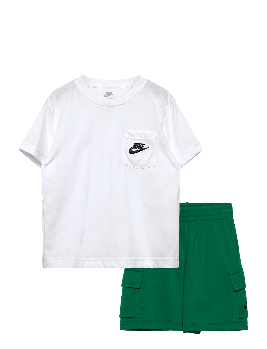Nike - Nike Sportswear Tee & Short Set - 2-delat set - green - 0