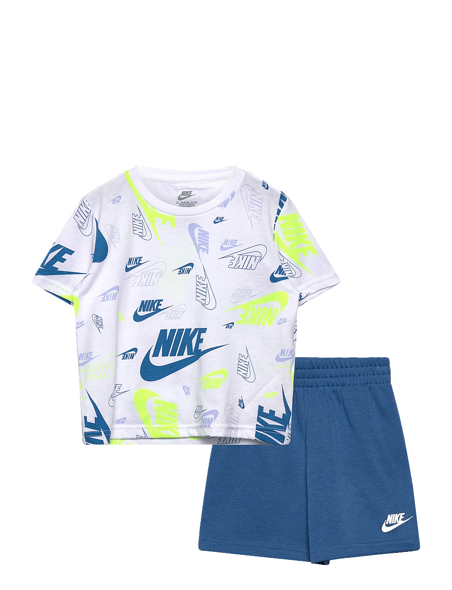 Nike - Nike Sportswear set with Short - sporttoppar - blue - 0