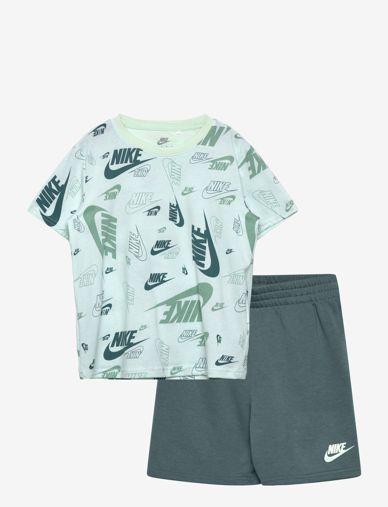 Nike - NKN N NSW AOP LT WT FT SHORT S - sporttoppar - grey - 0