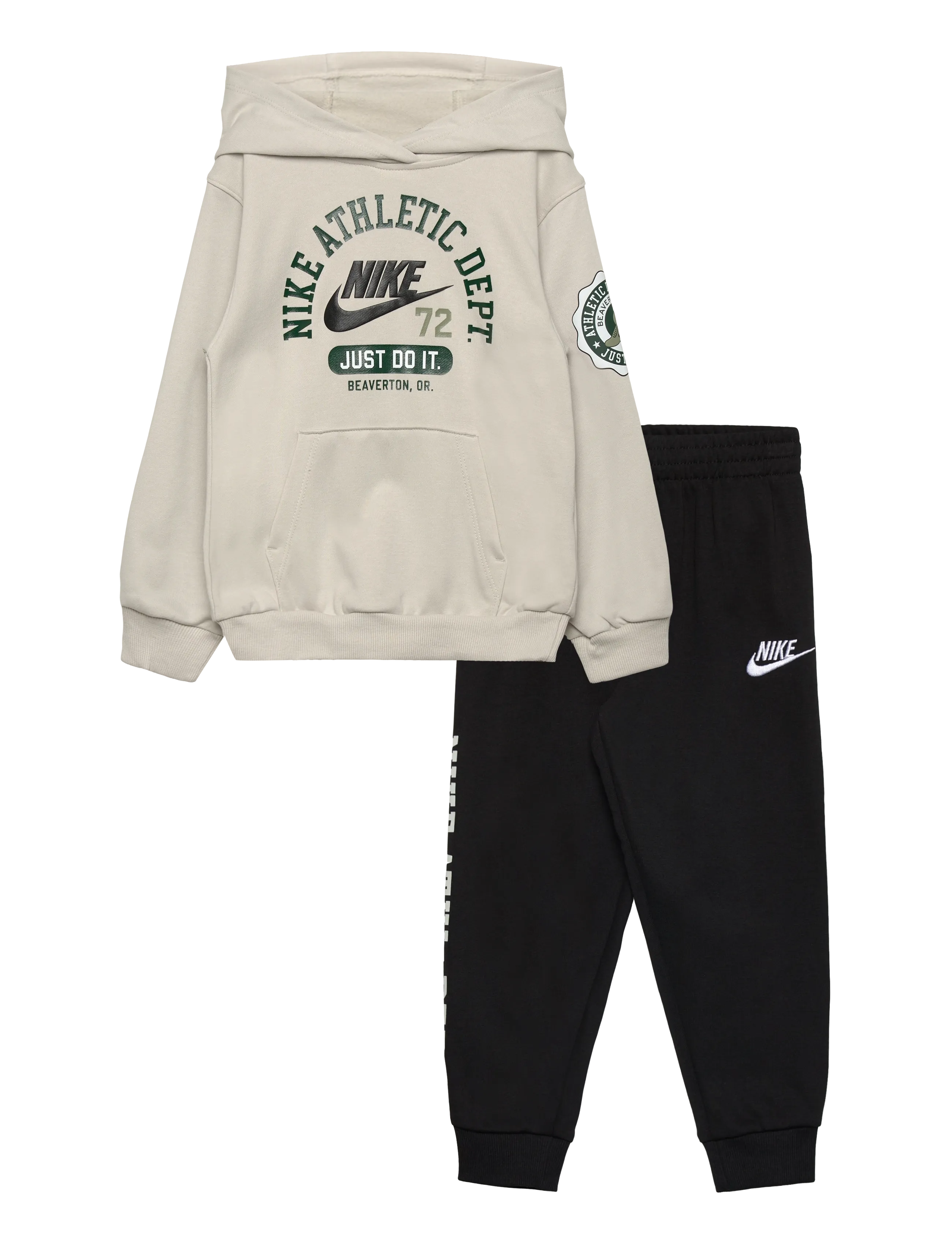 Nike T8-FRENCH TERRY PANT SET - Trainingsanzüge & 2-teilige Sets - BLACK / beige