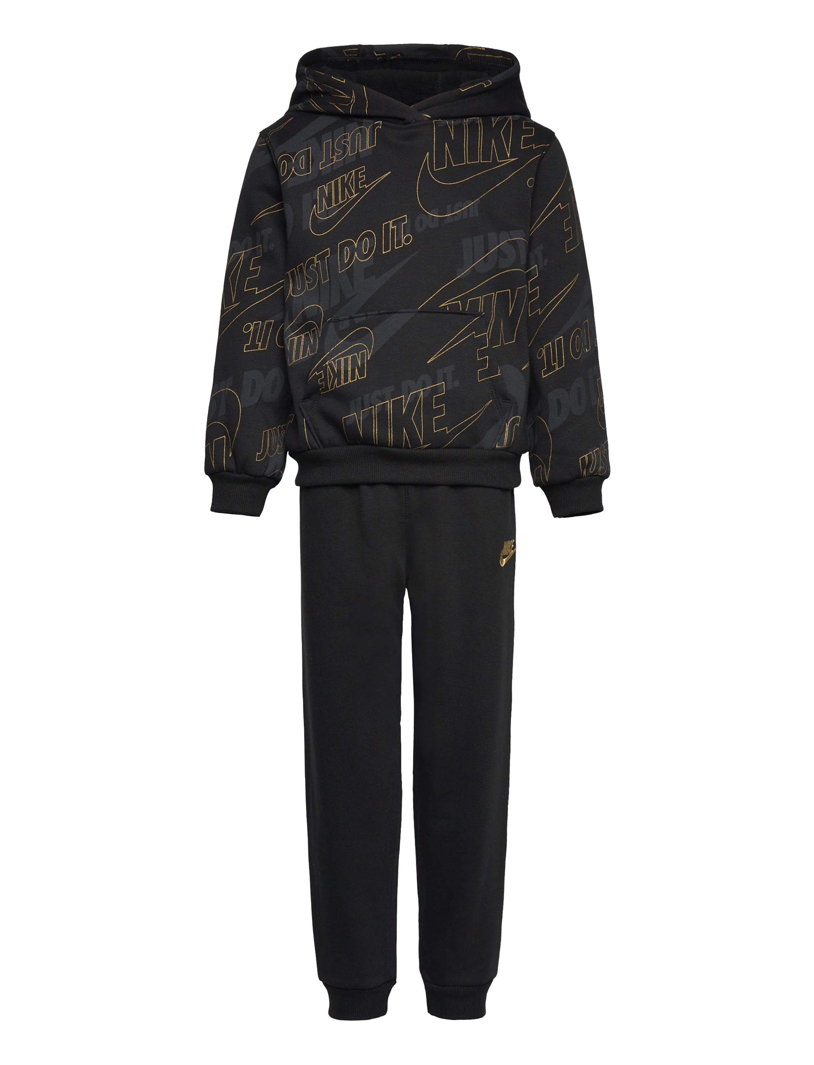Nike Nike Fleece Pant Set, 92/98, Black, Sæt > Træningsdragter, Børn
