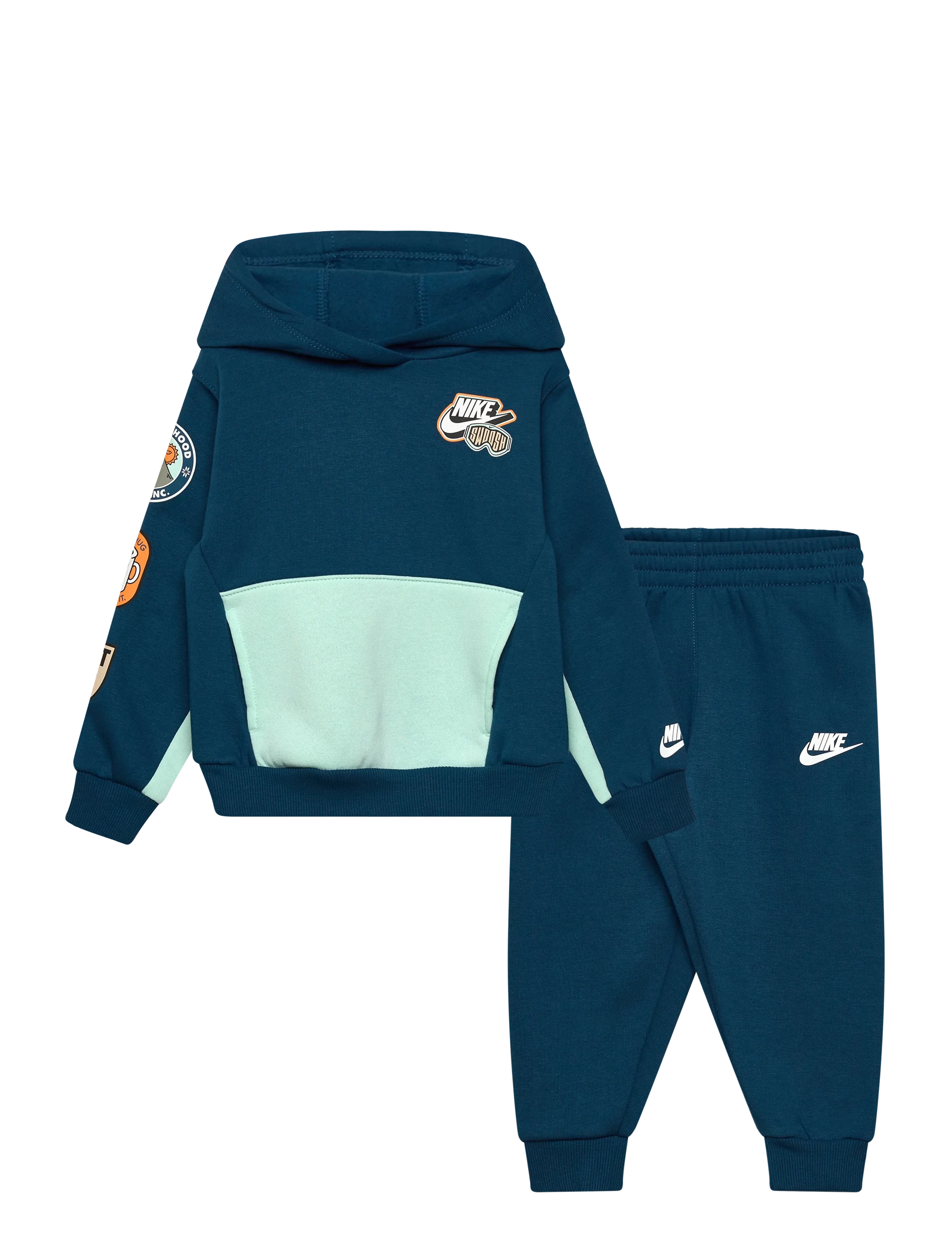 F8-FLEECE PANT SET - BLUE