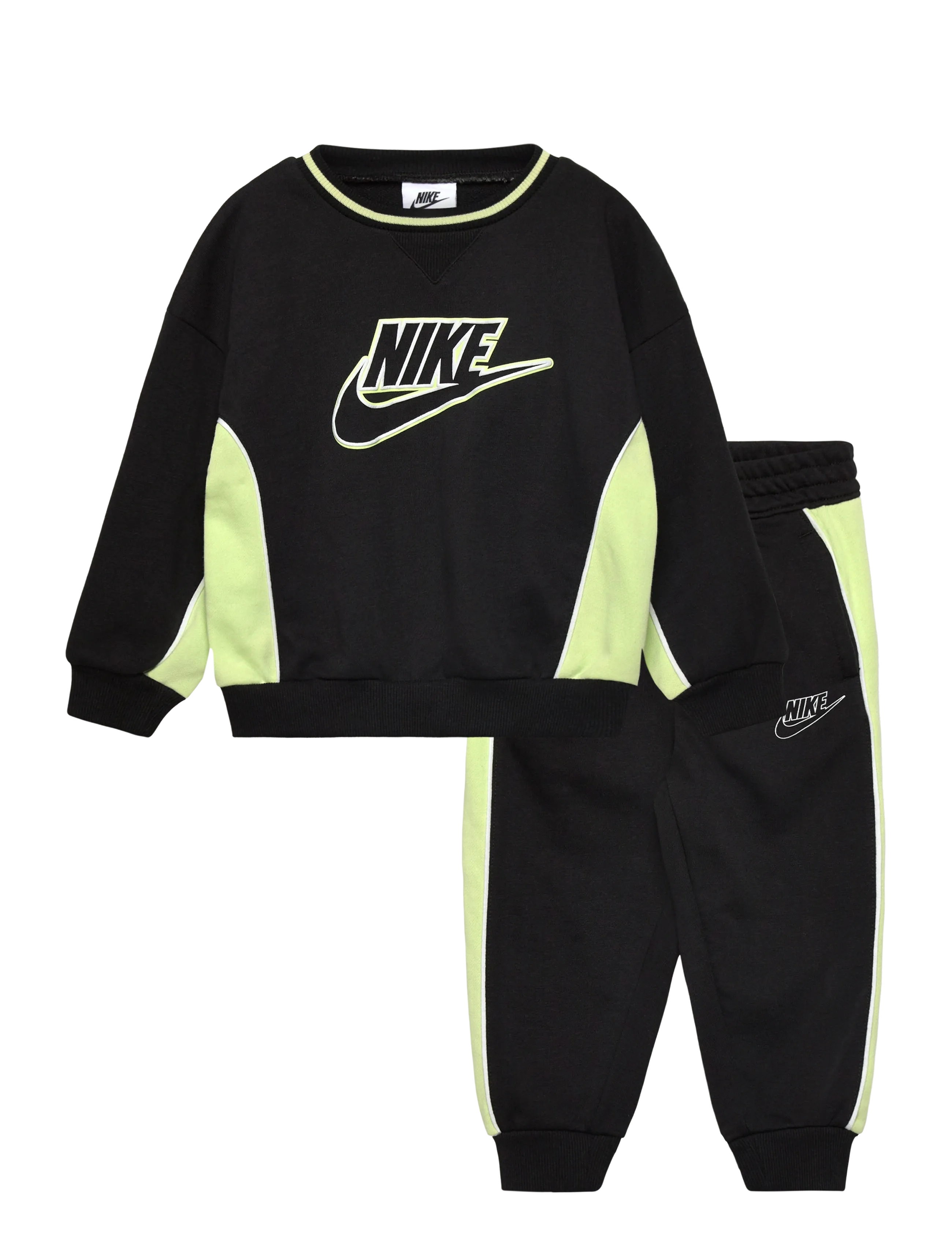 Nike T8-FRENCH TERRY PANT SET - Kleidung - BLACK / black