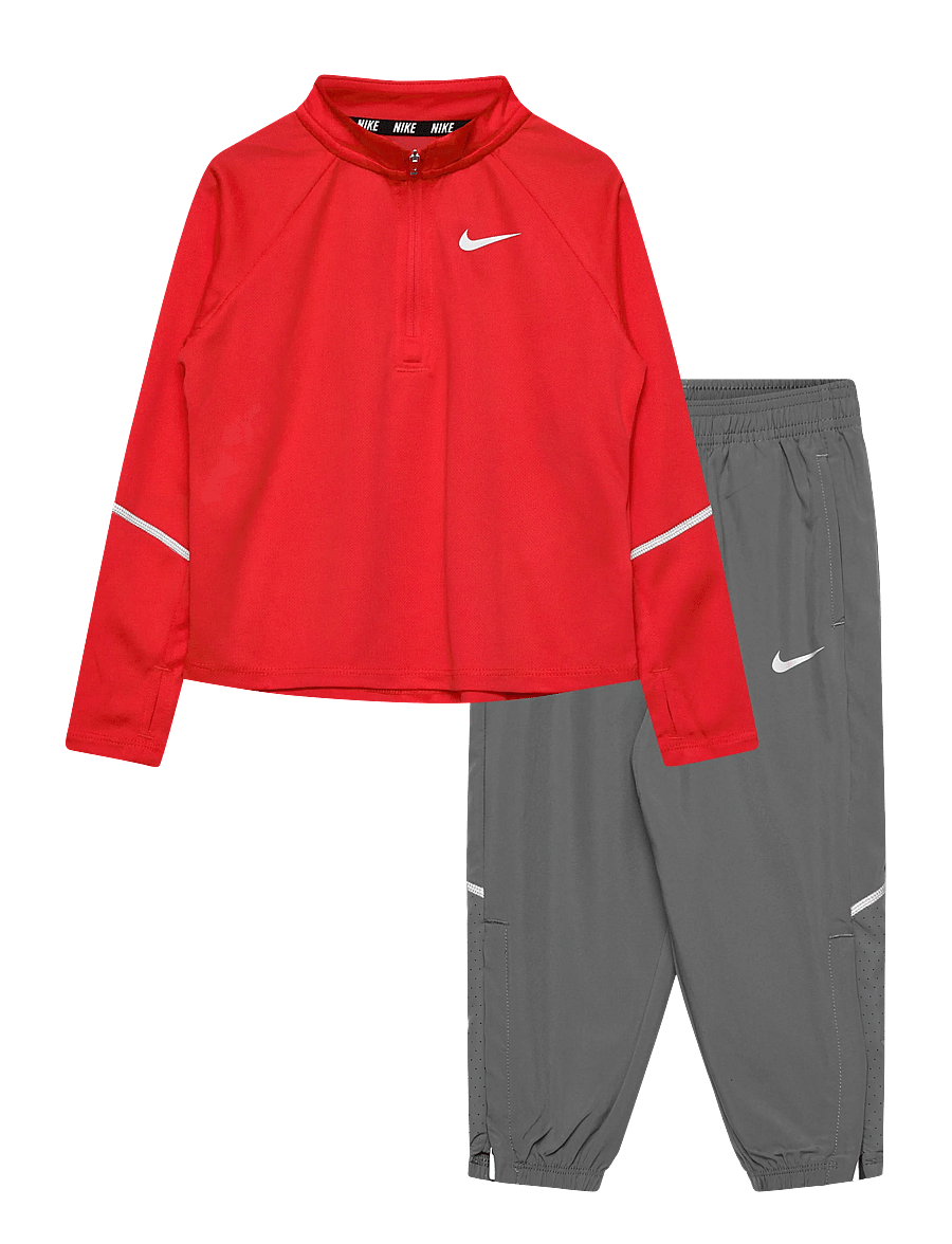 Nike - Nike DRI-FIT Miler Top/Pant - treeningriided ja 2-osalised komplektid - smoke grey - 0
