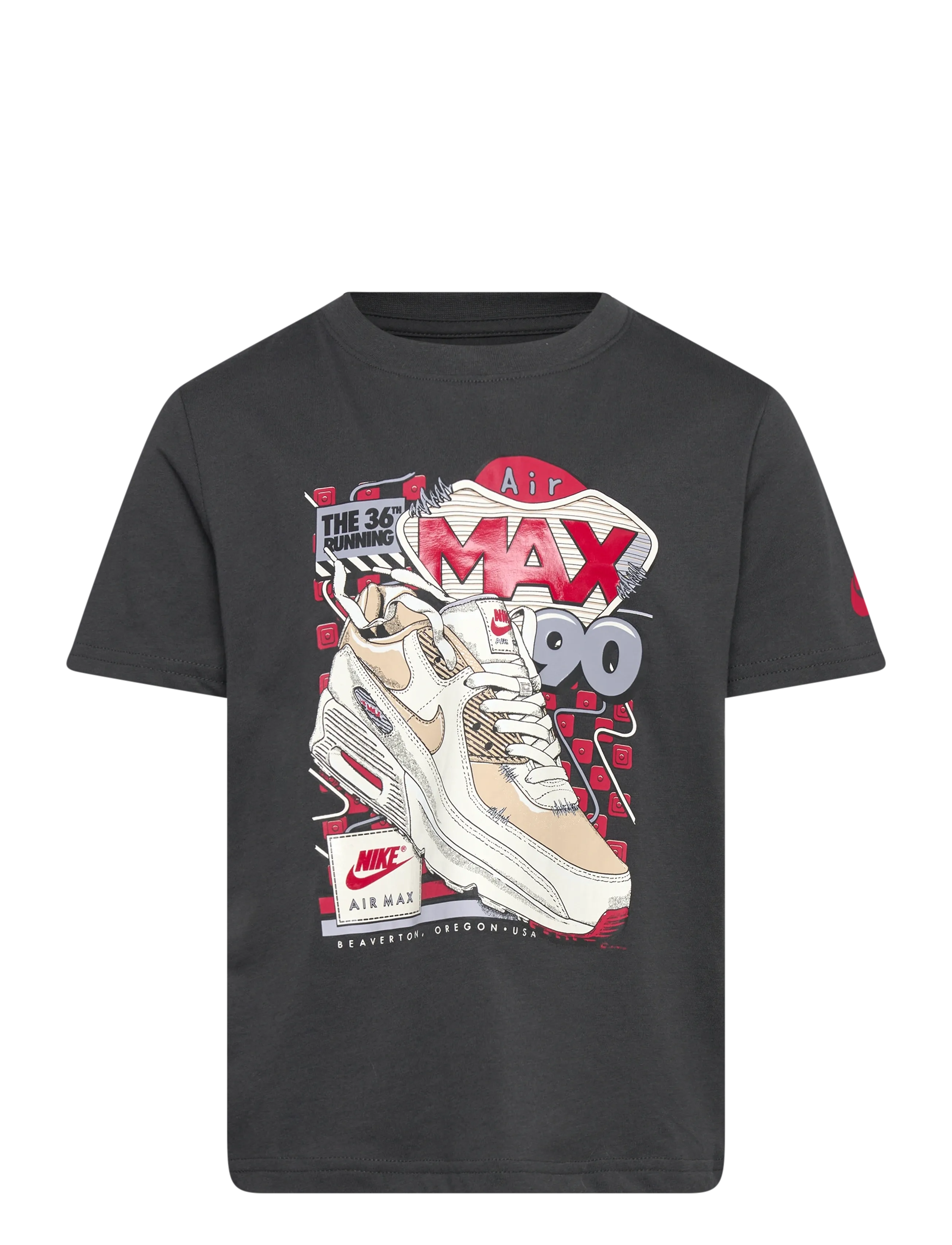 TE-S/S TEE - DK SMOKE GREY